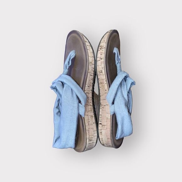 Sketchers Tan Textile Sandals Shoe Size 7 - Picture 5 of 5